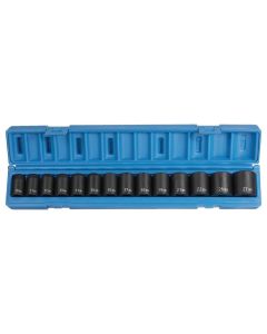 GRE1412M image(1) - Grey Pneumatic 1/2" Drive 14 Piece Standard Metric Set