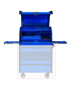 EXTPWS4124BL image(0) - Extreme Tools PWS Series 41in W x 24in D Deluxe Extreme Portable Workstation, Gloss Blue - Chest Only