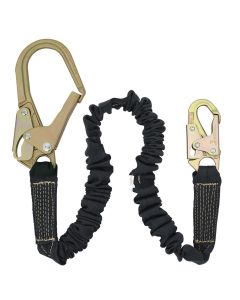 SRWV8109526 image(0) - PeakWorks Welder's Shock Absorbing Lanyard - Kevlar W/ POY Core - Single Leg - Weight Capacity 130 to 310 Lbs - 6'
