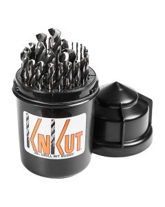 KNK29KK5DB image(0) - KnKut KnKut 29 Piece Drill Buddy Jobber Length Drill Bit Set 1/16"-1/2" by 64ths