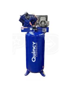 QAC2V41C60VC image(0) - Quincy Compressors 4 HP 60 Gallon Two-Stage Vertical 230V 1PH Air Compressor - Model 2V41C60VC