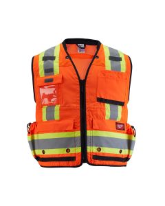 MLW48-73-5167 image(2) - Milwaukee Tool Class 2 Surveyor's High Visibility Orange Safety Vest - 2XL/3XL