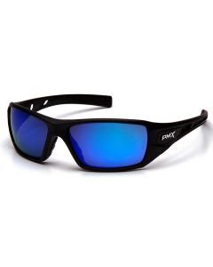 PYRSB10465D image(1) - Pyramex Pyramex Safety - Black Frame/Ice Blue Mirror Lens