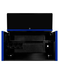 EXTDX412501HCBKBL image(0) - Extreme Tools DX Series 41in W X 25in D Extreme Power Workstation Hutch Black with Blue Handle