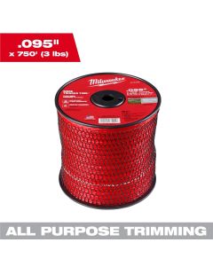MLW49-16-2783 image(0) - Milwaukee Tool .095 Inch x 750 Feet (3 lbs.) Twisted Trimmer Line