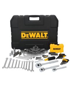DWTDWMT45411 image(0) - DeWalt 155Pc 14/38/12Dr Socket Set W/Pta Box