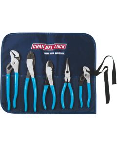 CHATOOLROLL2 image(0) - Channellock 5 Piece Technicians Plier Set