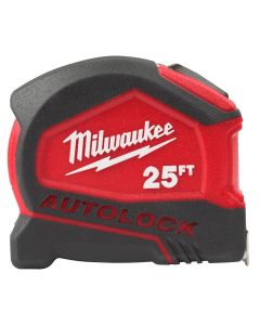 MLW48-22-6825 image(0) - Milwaukee Tool 25ft Compact Auto-Lock Tape Measure