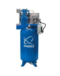 QAC251C80VCBM23 image(0) - Quincy Compressors 5 HP 80 Gallon Two-Stage Vertical 230V 1PH PRO Air Compressor - Model 451CS80VCBM