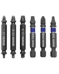 HAN1876225 image(1) - Hanson 6pc double ended screw extractor set