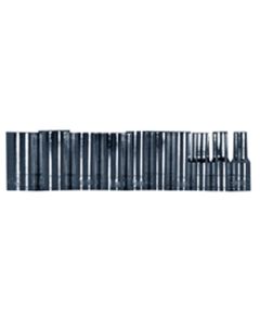 V-8 Tools SOC SET 1/4 10PC MM SEMI-LG