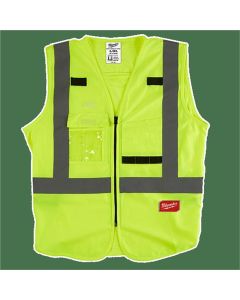 MLW48-73-5064 image(2) - Milwaukee Tool Class 2 High Visibility Yellow Safety Vest - 4XL/5XL (CSA)