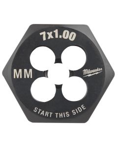 MLW49-57-5341 image(1) - Milwaukee Tool M7-1.00 mm 1-Inch Hex Threading Die