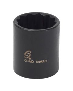 SUNEX SOC 15/16 3/8D IMP 12PT BLK