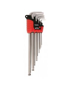 Wiha Tools 9 Pc MagicRing Screw Holding Ball End Hex L-Key Set &hyphen; Metric