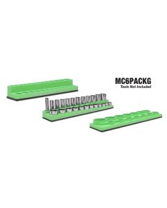 MTSMC6PACKG image(0) - Mechanic's Time Savers GREEN MAGNA-CADDY PACK