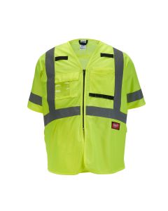 MLW48-73-5143 image(1) - Milwaukee Tool Class 3 High Visibility Yellow Safety Vest - 2XL/3XL