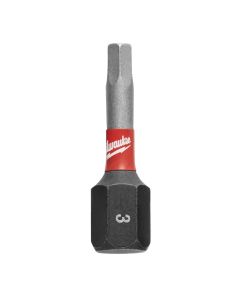 MLW48-32-4725 image(0) - Milwaukee Tool SHOCKWAVE Impact Hex 3 MM Insert Bits (Bulk 25)