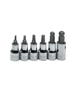 SKT19756 image(0) - S K Hand Tools BALL HEX BIT SKT SET 6PC MET