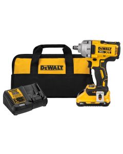 DWTDCF891Q1 image(1) - DeWalt 20V MAX* XR 1/2-in. Mid-Range Impact Wrench Kit with Hog Ring Anvil
