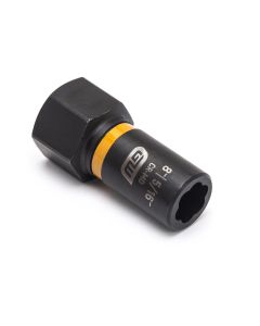 KDT84754 image(0) - GearWrench 1/4 Inch Drive Bolt Biter Impact Extraction Socket 8-mm [5/16-Inch]