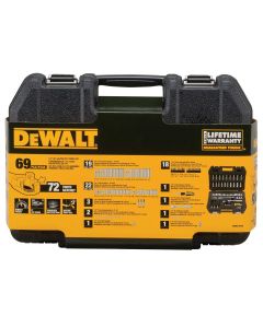 DeWalt DEWALT 69PC 1/4 SAE/MM SOCKET SET