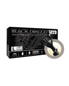 MFXBD1004NPF-XL image(1) - Microflex BLACK DRAGON ZERO PF NITRILE EXAM GLOVES XL