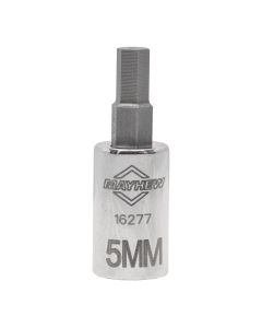 MAY16277 image(1) - Mayhew Mayhew 5 MM Metric Hex Short Insert Socket Bit, 1/4-Inch Drive