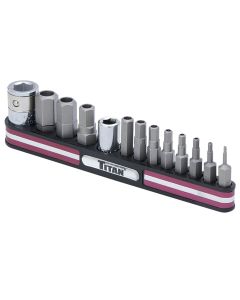 TIT16135 image(0) - TITAN 13-PC 1/4" AND 3/8" DR TAMP