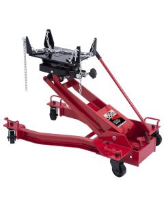 INT3179A image(0) - American Forge & Foundry Transmission Jack - Hydraulic - Floor Style - Low Profile Wishbone Style - 3,000 Lbs. Capacity - 6.5" Min H to 31.7" High H - Manual Hand Pump - Heavy Duty