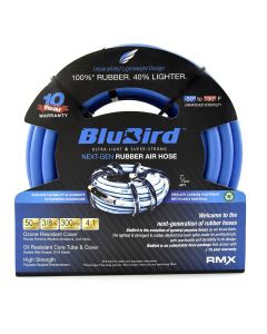 BLBBB3850 image(1) - BluBird Rubber Air Hose Assembly 3/8" x 50'