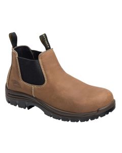 FSIA7120-7.5W image(0) - Avenger Foreman Romeo Series - Women's Mid Top Slip-On Boots - Composite Toe - IC|EH|SR|PR - Brown/Black - Size: 7.5W