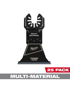 Milwaukee Tool MILWAUKEE&reg; OPEN-LOK 2-1/2" TITANIUM CHARGED Bi-Metal Multi-Material Multi-Tool Blades 25PK
