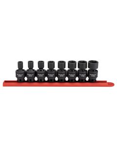 KDT84917N image(1) - GearWrench 8 Piece 3/8 Inch Drive 6 Point Standard Universal Impact SAE Socket Set