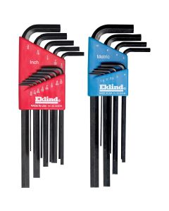 EKL10222 image(1) - Eklind Tool Company HEX KEY SET 22 PC SAE/METRIC LONG