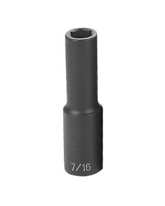 GRE2014D image(0) - Grey Pneumatic 1/2" Drive x 7/16" Deep Socket