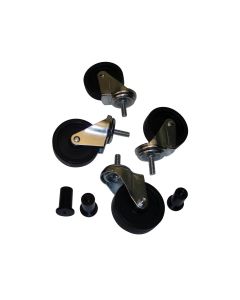 DOW17PLP-WH image(0) - John Dow Industries Caster Set for JDI-LP4 Low Profile Oil Drain