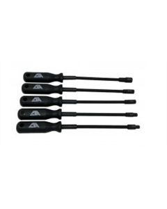 CTA8608 image(0) - CTA Manufacturing 5-Piece Metric Flex Shaft Nut Driver Set