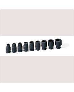 GRE9709G image(0) - Grey Pneumatic 1/4" Drive 9 Piece Magnetic Impact Socket Set