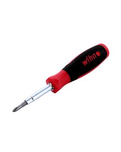 WIH77890 image(0) - Wiha Tools Wiha 6inOne Multi-driver w/  4 essential screwdriver and 2 nut driver tip profiles