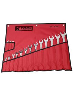KTI41016 image(1) - K Tool International Wrench Set Combination 16 Piece
