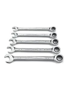 KDT93005 image(0) - GearWrench 5 Piece 72-Tooth 12 Point Ratcheting Combination SAE Wrench Set