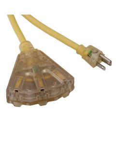 Bayco 50' Triple-Tap 14/3 Pro Ext Cord with Lighted End