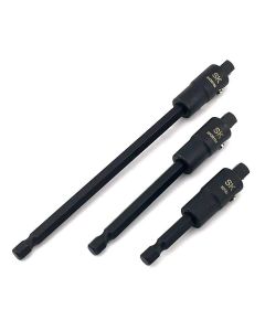 S K Hand Tools 3 Piece 1/4 Inch Power Drive Locking Extension Set