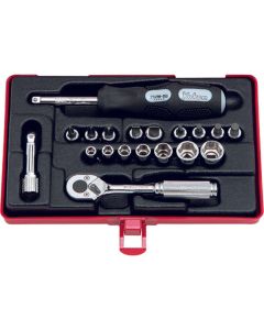 Ko-ken USA 2275 1/4 Sq. Dr. Socket set   6 point   19 pieces