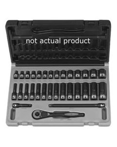 GRE89114M image(0) - Grey Pneumatic 1/4" Drive x 14mm Standard Duo-Socket -12 Point
