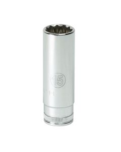 GearWrench 1/4 Inch Drive 12 Point Deep Metric Socket 7mm