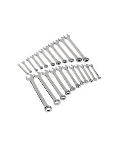 Wilmar Corp. / Performance Tool 22 PC SAE & MM FULL POLISH COMBINATION WRENCH SET