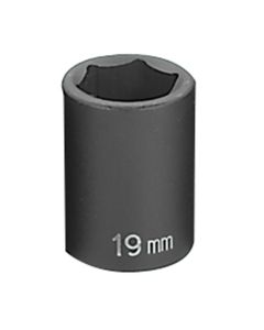 GRE2019M image(0) - Grey Pneumatic 1/2" Drive x 19mm Standard Socket