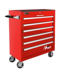 HOMRD04036061 image(1) - Homak Manufacturing H2Pro Series 36" 6-Drawer Roller Cabinet, Red